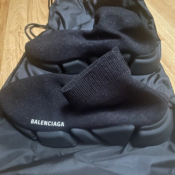 Balenciaga Black Sock Sneakers - Picture 6 of 7